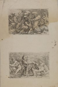 (Seria figurek) Walka bogów rzeki autorstwa Salvator Rosa