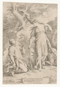 Ceres i Phytalus autorstwa Salvator Rosa