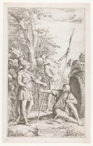 Diogenes prosi Aleksandra, aby nie stał w jego świetle autorstwa Salvator Rosa