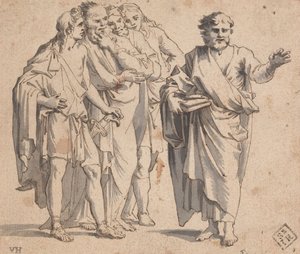 Grupa rzeźb autorstwa Salvator Rosa