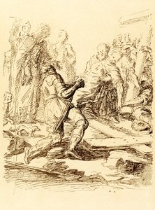 Znalezienie Krzyża autorstwa Salvator Rosa