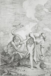 Glaukos i Skylla autorstwa Salvator Rosa