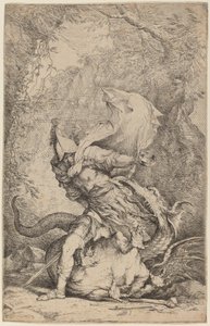 Jazon i smok autorstwa Salvator Rosa