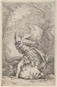 Jazon i smok autorstwa Salvator Rosa