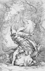 Jazon i Smok, ca. 1663-64. autorstwa Salvator Rosa