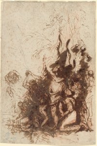 Wskrzeszenie Łazarza autorstwa Salvator Rosa