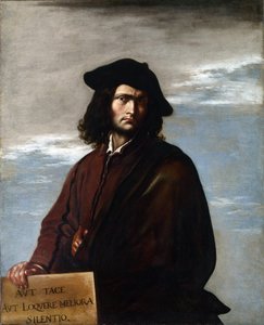 Autoportret, ok. 1645 (olej na płótnie) autorstwa Salvator Rosa