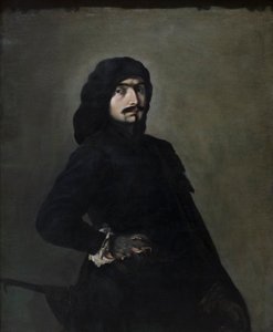 Autoportret jako Pascariello, ok. 1645-49 (olej na płótnie) autorstwa Salvator Rosa