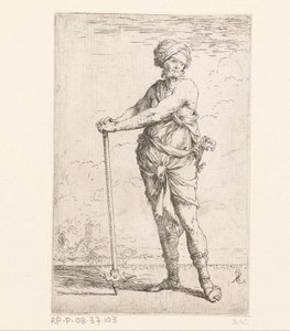 Żołnierz z młotem bojowym Małe figurki (tytuł serii) Figurka (tytuł serii) autorstwa Salvator Rosa