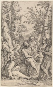 Akademia Platona autorstwa Salvator Rosa