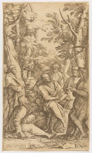 Akademia Platona autorstwa Salvator Rosa