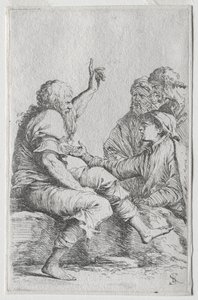 Seria figurek: Figurka, 1656-57. autorstwa Salvator Rosa