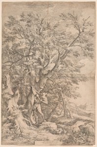 Ratunek Dzieciątka Edypa autorstwa Salvator Rosa