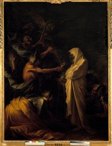 Cień Samuela pojawiający się w Saulu w Pythonisse of Endor Obraz Salvatora (Salvatore) Rosy (1615-1673) Około 1668 r. 2,73x1,93 m² autorstwa Salvator Rosa