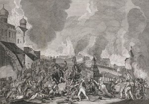 Pożar Moskwy 15 września 1812 Francuzi w Moskwie, 1812-1823. autorstwa Salvatore Cardelli