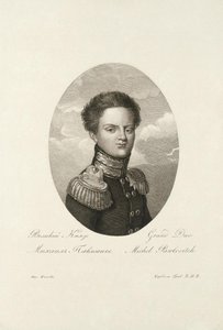 Wielki Książę Michał Pawłowicz Rosji 1798-1849, 1814 autorstwa Salvatore Cardelli