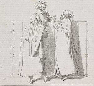 Rzemieślnicy florenccy z XVI wieku, Florencja, Toskania, Włochy, litografia Salvatore Puglia z Poliorama Pittoresco, nr 28, 15 lutego autorstwa Salvatore Puglia