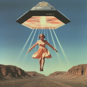Porwanie przez UFO na pustyni autorstwa Samantha Hearn