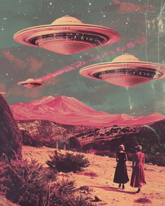 Spotkanie z UFO na pustyni autorstwa Samantha Hearn