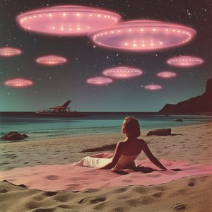 Różowe UFO – Marzenie o plaży autorstwa Samantha Hearn