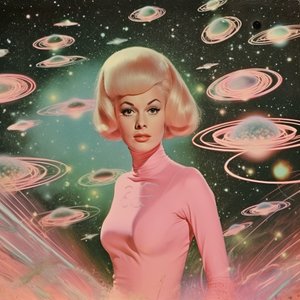 Retro kosmiczny blask autorstwa Samantha Hearn