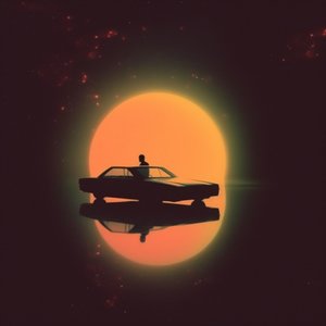 Sylwetka kierowcy w stylu retro „Sun Driver”