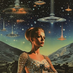 Retro kosmiczny blask autorstwa Samantha Hearn
