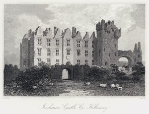 Zamek Inchmore, Co Kilkenny (grawerowanie) autorstwa Samuel (after) Austin