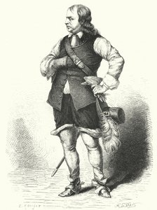 Oliver Cromwell, Lord Protektor Wspólnoty Narodów (grawerowanie)