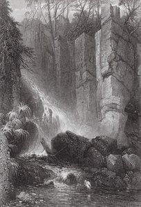 Australia: Cataract Gle, Mount Wellington, Tasmania (rycina) autorstwa Samuel (after) Prout