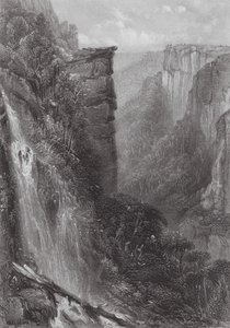 Australia: Fall of the Weatherboard (grawerunek) autorstwa Samuel (after) Prout