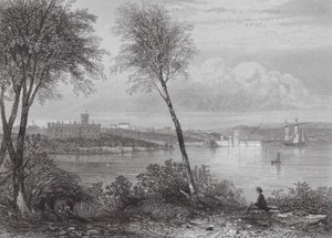 Australia: Government House, Sydney (grawerunek) autorstwa Samuel (after) Prout