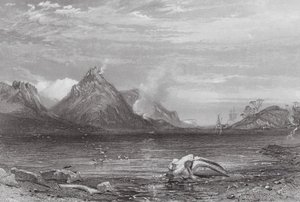 Australia: Stara stacja wielorybnicza (grawerunek) autorstwa Samuel (after) Prout