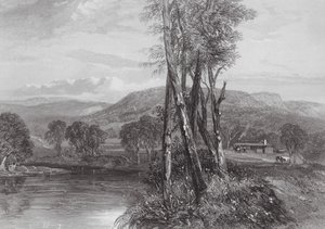 Australia: Na rzece Goulburn, Wiktoria (rycina) autorstwa Samuel (after) Prout