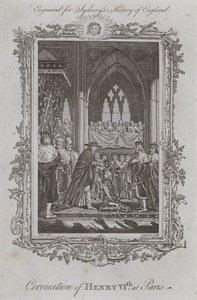 Koronacja Henryka VI w Paryżu (grafika) autorstwa Samuel (after) Wale