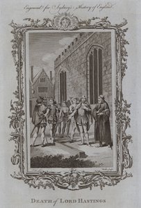 Śmierć Lorda Hastingsa (rycina) autorstwa Samuel (after) Wale