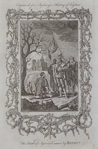 Bitwa pod Agincourt nazwana przez Henryka V (rycina) autorstwa Samuel (after) Wale