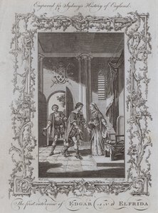 Pierwszy wywiad Edgara i Elfridy (grafika) autorstwa Samuel (after) Wale