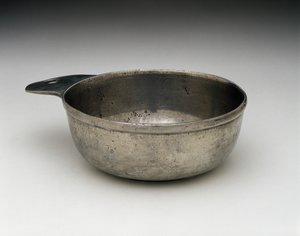 Porringer, ok. 1775-1825 (cyna) autorstwa Samuel (attr.to) Pennock
