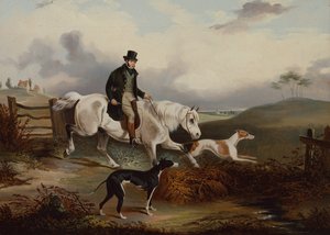 Coursing: Wyjeżdżanie (olej na płótnie)
