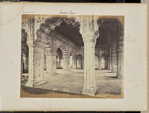 Delhi - Pałac, wnętrze Diwan-i-Khas autorstwa Samuel Bourne