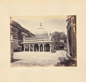 Delhi; grobowiec Nizam-ud-Dina autorstwa Samuel Bourne