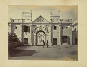 Lucknow; Brama Syreny, Kaiser Bagh autorstwa Samuel Bourne
