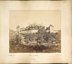Secundra; Mauzoleum Akbara autorstwa Samuel Bourne