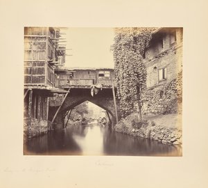 Srinagar; most na kanale Marqual autorstwa Samuel Bourne