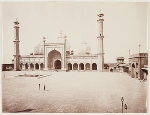Widok meczetu, ok. 1860 (odbitka albumowa z negatywu szklanego) autorstwa Samuel Bourne