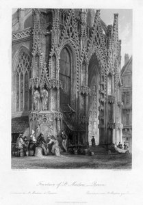 Fontanna św. Maclou, Rouen, Francja, XIX wiek.