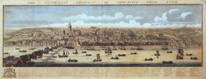 Południowo-wschodnia perspektywa Newcastle Upon Tyne