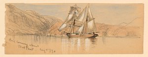 Nadchodzi bryg, West Point autorstwa Samuel Colman