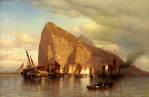 Usuwanie burzy na Gibraltarze, ok. godz. 1860.
